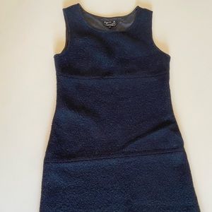 Agnes B black wool pinafore dress